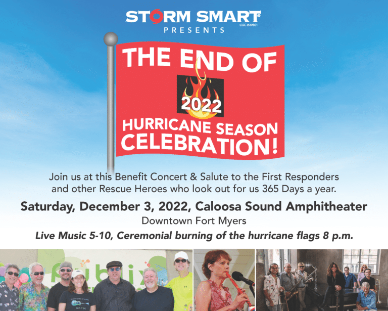 Storm Smart End of 2022 End of Hurricane Season Celebration Poster Close up