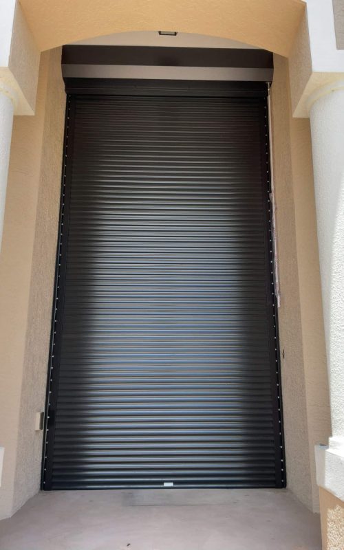 Storm Smart Aluminum Roll Down Shutters Deployed